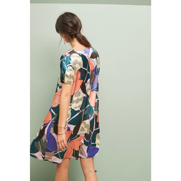 NWT Corey Lynn Calter x Anthropologie Tunic L Geometric Floral Shift Dress Boho - Picture 5 of 10